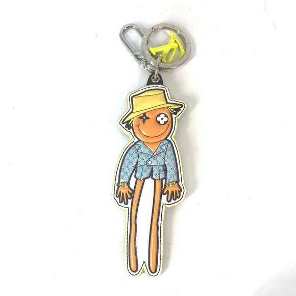 Auth LOUIS VUITTON MP2922 LV Friends Monogram Porte Cles Scarecrow Charm Key Hol - Picture 1 of 16